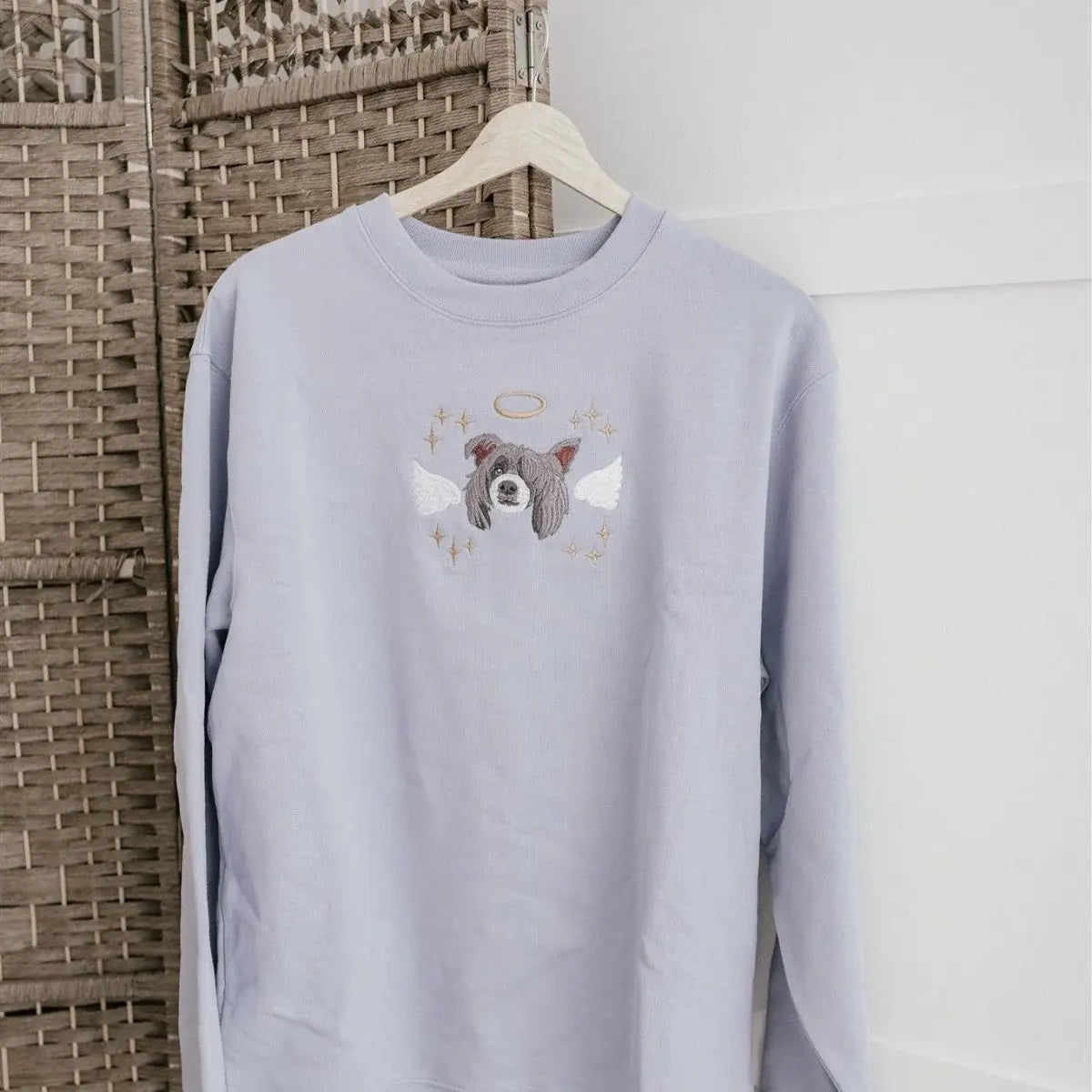 Custom Embroidered Full Color Pet Portrait Sweatshirt