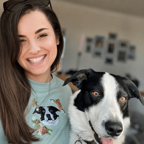 Custom Embroidered Full Color Pet Portrait Sweatshirt