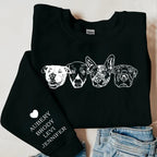 Custom Graphic Pet Sweatshirt, Custom Pet Photo + Name Printing Sweatshirt