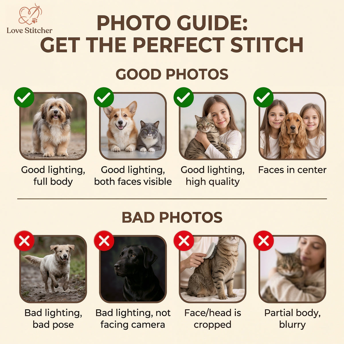 Custom Embroidered Pet Line Art Sweatshirt