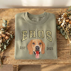 Custom Embroidered Full Color Pet Portrait Sweatshirt